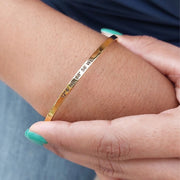 Curaçao Coordinates Quote Bracelet | Stainless Steel