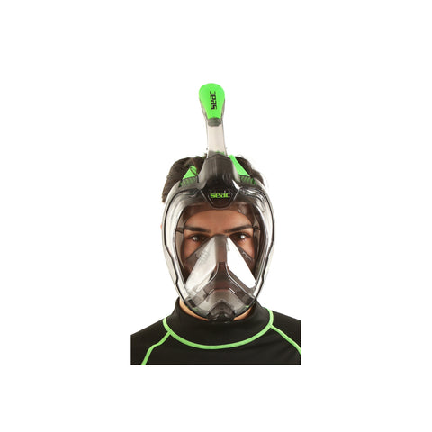 SEAC Magica Full Face Snorkel Mask Black/Lime