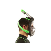 SEAC Magica Full Face Snorkel Mask Black/Lime