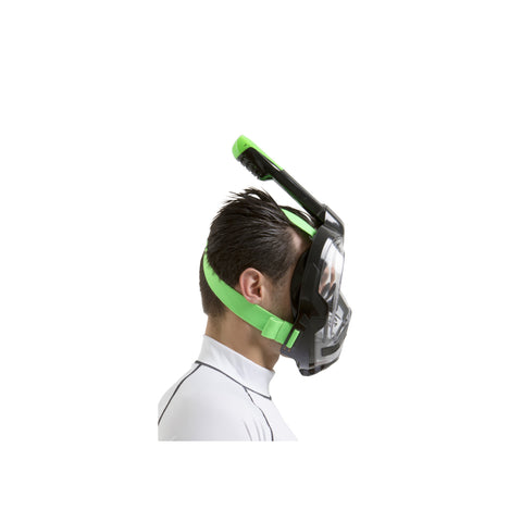 SEAC Unica Full Face Snorkel Mask Black/Lime