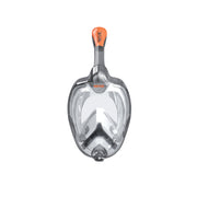 Front view of the Black Orange SEAC Unica Full Face Snorkel Mask 