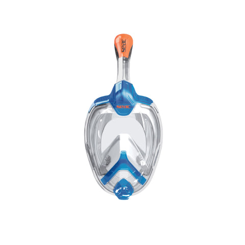 Side view of the Blue Orange SEAC Unica Full Face Snorkel Mask 
