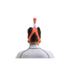 Back view of a person with the Blue Orange SEAC Unica Full Face Snorkel Mask 